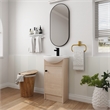 Afuera Living 18-Inch Freestanding Bathroom Vanity with Ceramic Sink