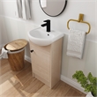 Afuera Living 18-Inch Freestanding Bathroom Vanity with Ceramic Sink