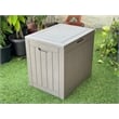 Afuera Living 30-Gallon Weatherproof Outdoor Storage Box in Tan Resin