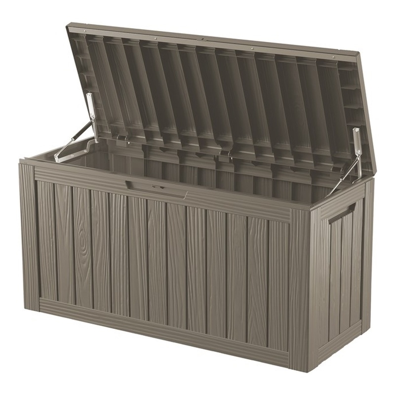 Afuera Living 80-Gallon Brown Resin Waterproof Patio Storage Box