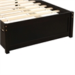 Afuera Living Twin Platform Bed Frame with Trundle in Espresso