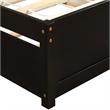 Afuera Living Twin Platform Bed Frame with Trundle in Espresso