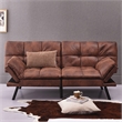 Afuera Living Brown Convertible Folding Sofa Bed with Memory Foam