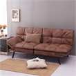Afuera Living Brown Convertible Folding Sofa Bed with Memory Foam