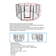 Afuera Living Contemporary 40-Inch 8-Panel Iron Pet Playpen with Gate