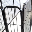 Afuera Living Contemporary 40-Inch 8-Panel Iron Pet Playpen with Gate
