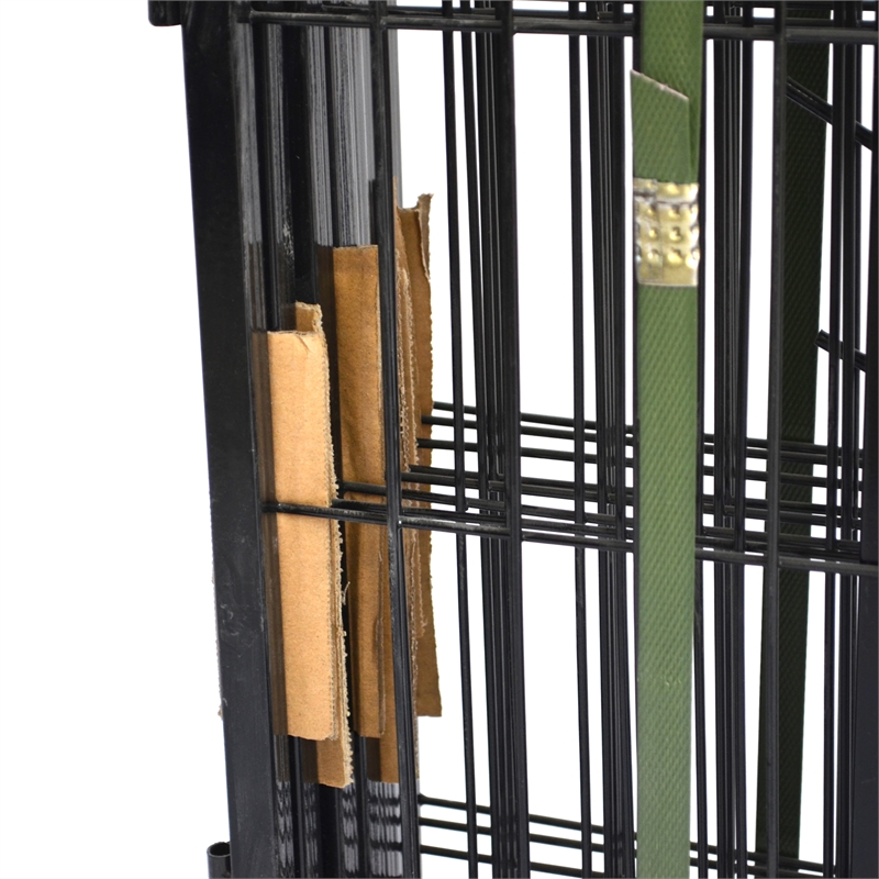 Afuera Living Contemporary 40-Inch 8-Panel Iron Pet Playpen with Gate