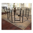 Afuera Living Contemporary 40-Inch 8-Panel Iron Pet Playpen with Gate
