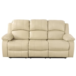 Afuera Living Beige Recycled Leather 3-Piece Living Room Sofa Set