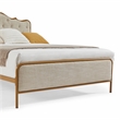 Afuera Living Queen Size Upholstered Platform Bed in Light Camel