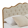 Afuera Living Queen Size Upholstered Platform Bed in Light Camel
