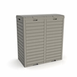 Afuera Living 62-Gallon Light Coffee Outdoor Concealed Trash Can