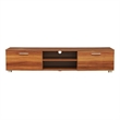 Afuera Living Walnut TV Stand for 70-Inch TVs with 2 Cabinets