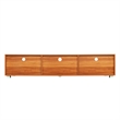 Afuera Living Walnut TV Stand for 70-Inch TVs with 2 Cabinets