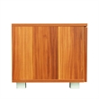 Afuera Living Walnut TV Stand for 70-Inch TVs with 2 Cabinets