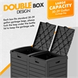 Afuera Living Contemporary 62-Gallon Black Outdoor Concealed Trash Can