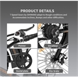 Afuera Living 500W Folding Electric Bike with 20-Inch Fat Tires