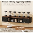 Afuera Living 80-Inch Black Floating TV Stand for TVs up to 80 Inch