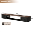 Afuera Living 80-Inch Black Floating TV Stand for TVs up to 80 Inch