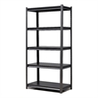 Afuera Living 72-Inch 5-Tier Heavy-Duty Metal Shelving Unit in Black