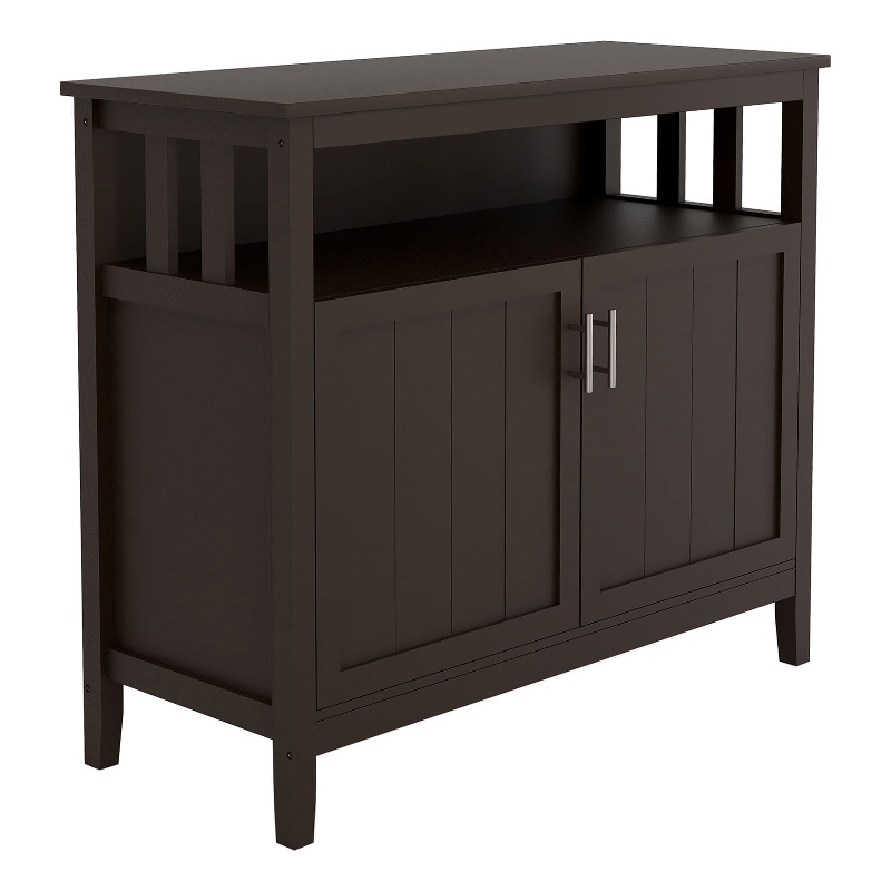 Afuera Living Brown Kitchen Sideboard and Buffet Server Cabinet