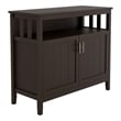 Afuera Living Brown Kitchen Sideboard and Buffet Server Cabinet