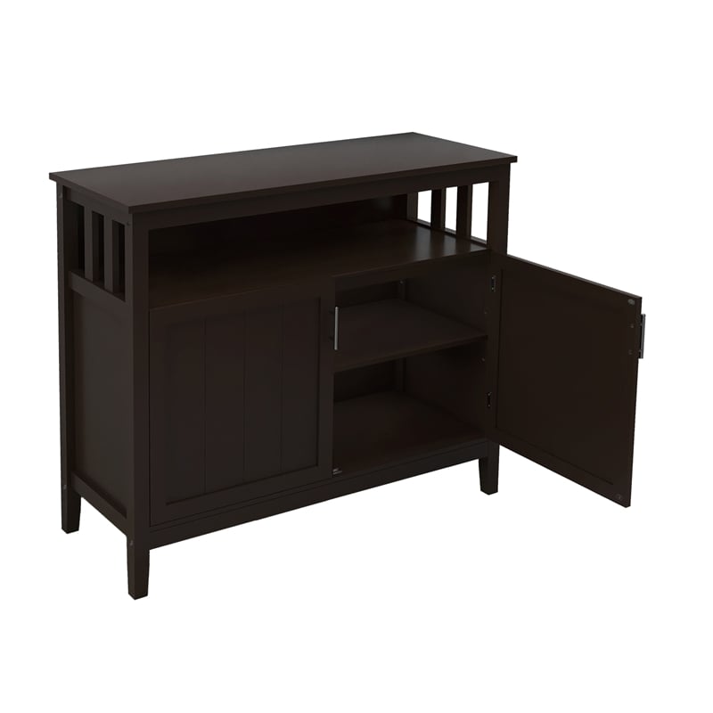 Afuera Living Brown Kitchen Sideboard and Buffet Server Cabinet