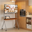 Afuera Living Amber Mobile Stainless Steel TV Stand with Casters