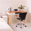 Afuera Living Contemporary Brown Wood Home Desk with Double Drawers