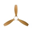 Afuera Living 52-Inch LED Ceiling Fan with Brown Wood Grain Blades