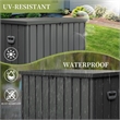 Afuera Living 200-Gallon Black Waterproof Outdoor Storage Box