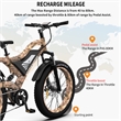 Afuera Living 1500W Electric Mountain Bike with 26-Inch Fat Tires