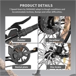 Afuera Living 1500W Electric Mountain Bike with 26-Inch Fat Tires