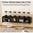 Afuera Living Contemporary 80-Inch Black High-Gloss Floating TV Stand