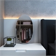 Afuera Living Contemporary Frameless Oval Wall-Mounted Accent Mirror