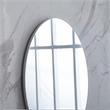 Afuera Living Contemporary Frameless Oval Wall-Mounted Accent Mirror