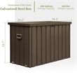 Afuera Living 200-Gallon Brown Waterproof Outdoor Storage Box
