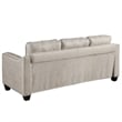 Afuera Living Contemporary Beige 3-Piece Linen Sectional Sofa Set