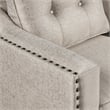 Afuera Living Contemporary Beige 3-Piece Linen Sectional Sofa Set