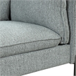 Afuera Living Gray 76-Inch Linen 3-Seat Sofa with USB Charging