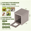 Afuera Living Contemporary Outdoor PP Pet House for Small to Medium Pets