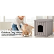 Afuera Living Contemporary Outdoor PP Pet House for Small to Medium Pets