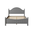 Afuera Living Contemporary Gray Full Solid Wood Platform Bed