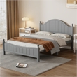 Afuera Living Contemporary Gray Full Solid Wood Platform Bed