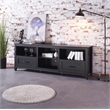 Afuera Living 70-Inch Black TV Stand with 2 Drawers and 4 Compartments