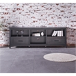 Afuera Living 70-Inch Black TV Stand with 2 Drawers and 4 Compartments