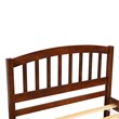 Afuera Living Contemporary Walnut Twin Platform Bed with Trundle