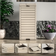 Afuera Living 31-Gallon Light Coffee Concealed Outdoor Trash Can