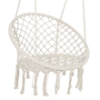 Afuera Living Contemporary 330-Lb Cotton Rope Hanging Hammock Chair