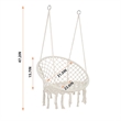 Afuera Living Contemporary 330-Lb Cotton Rope Hanging Hammock Chair